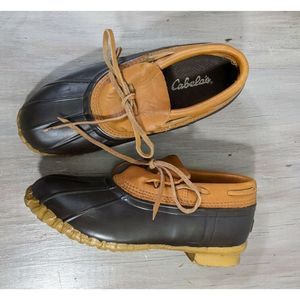 Cabela's Waterproof Leather Rubber Steel Shank 7 Women's Duck Boots Shoes